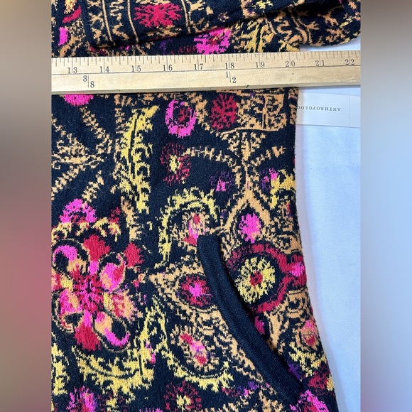 NWT New MOTH by Anthropologie Payton Jacquard Floral Cardigan Sweater Jacket L - Picture 7 of 7